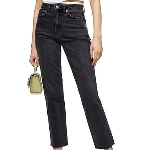 BNWT TOPSHOP Raw hem straight jeans